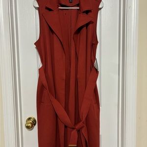 Marc New York andrew marc women’s sleeveless long vest jacket. Size M.